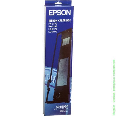 Риббон-картридж Epson C13S015086BA / S015086 для FX-2170 / FX-2180 / LQ-2180 / LQ-2170 / LQ-2070 / LQ-2080 / LQ-2180, черный