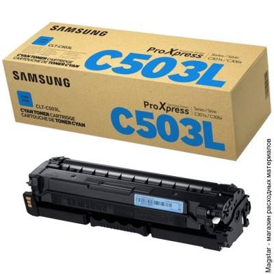 Картридж Samsung CLT-C503L / SEE / SU016A для CLT-C3010 / CLT-3060, S-print by HP, синий