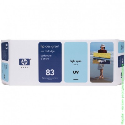 Печатающая головка-картридж HP C4964A / № 83 UV для DesignJet 5000 / 5500 / DJ 5500UV / DJ 5500psUV / DJ 5000UV / DJ 5000psUV , светло-голубой