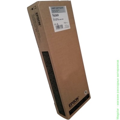 Картридж Epson C13T636900 / T6369 для Stylus Pro 7900 / Pro 9900 светло-серый повышенной емкости