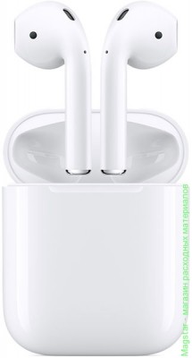 Беспроводные наушники Apple AirPods / MV7N2RU/A with Charging Case 2019 года белые