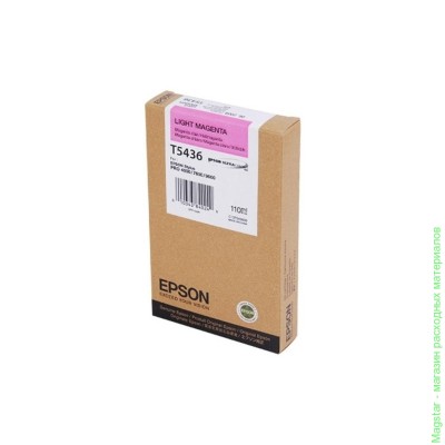 Картридж Epson C13T543600 / T5436 для Stylus Pro 7600 / Pro 9600 / Pro 4000 / Pro 4400 светло-пурпурный