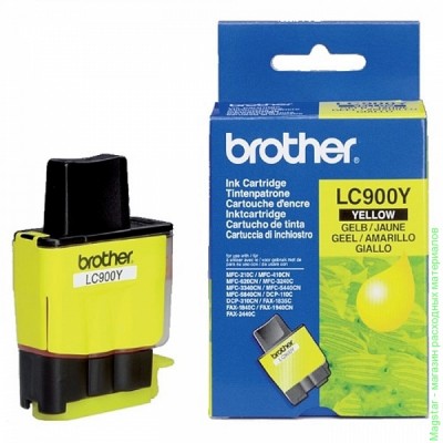 Картридж Brother LC900Y для DCP110 / DCP115 / DCP120 / MFC210 / MFC215 / MFC425CN / FAX-1840C