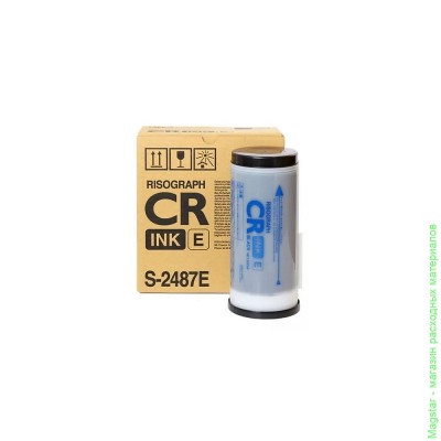 Краска Riso S-2487E для ризографов CR, 800 мл, черная, кратность поставки 2 шт
