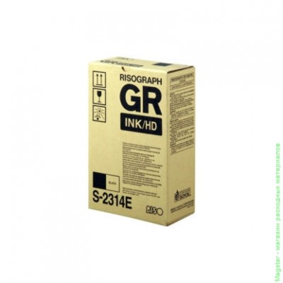 Краска Riso S-2314E / GR 3770 HD / INK HD, 1000 мл, черная, кратность поставки 2 шт