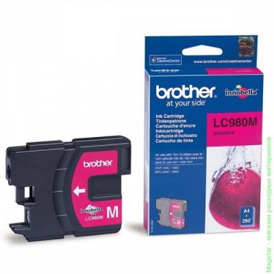 Картридж Brother LC980M для DCP-145C / DCP-165 / DCP-195C / DCP-375CW / MFC-250C / MFC-290C