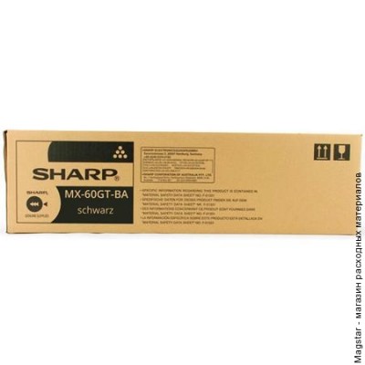 Картридж Sharp MX60GTBA / MX61GTBA для X3050N / MX3550N / MX4050N / MX3060N / MX3560N / MX4060N / MX3070N / MX3570N / MX4070N / MX5050N / MX6050N / MX5070N / MX6070N, черный