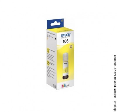 Контейнер-картридж Epson C13T00R440 / 106 для L7160/L7180, с желтыми чернилами
