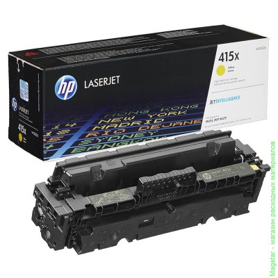 Картридж HP 415X / W2032X для Color LaserJet Pro M454dn / MFP M479, желтый, повышенной емкости, 6000 страниц