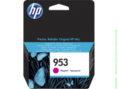 Картридж HP F6U13AE / № 953 для OfficeJet Pro 8210 / Pro 8218 / Pro 8710 / Pro 8715 / Pro 8716 / Pro 8720 / Pro 8725 / Pro 8730 / Pro 8740, пурпурный