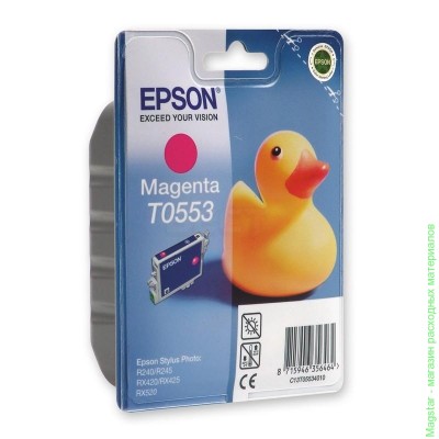 Картридж Epson C13T05534010 / T0553 для RX240 / RX420 / RX520 пурпурный