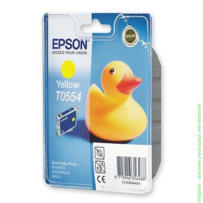 Картридж Epson C13T05544010 / T0554 для RX240 / RX420 / RX520 желтый