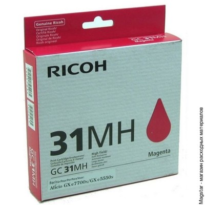 Картридж гелевый Ricoh GC 31KH / 405703 для Aficio GX e5550N/ GX e7700N, пурпурный