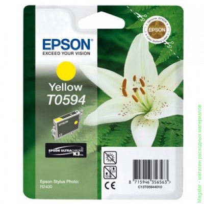 Картридж Epson C13T05944010 / T0594 для R2400 желтый