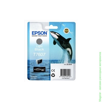 Картридж Epson C13T76074010 / T7607 для SureColor SC-P600 серый