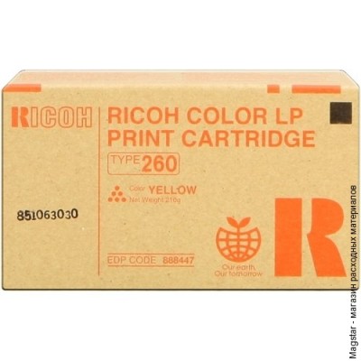 Тонер Ricoh 888447 для Aficio CL7200 / CL7300, желтый, type 260