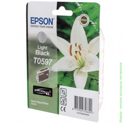 Картридж Epson C13T05974010 / T0597 для R2400 серый