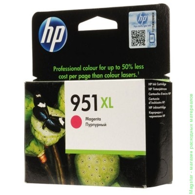 Картридж HP CN047AE / № 951XL для OfficeJet Pro 8100 / Pro 8600 , пурпурный