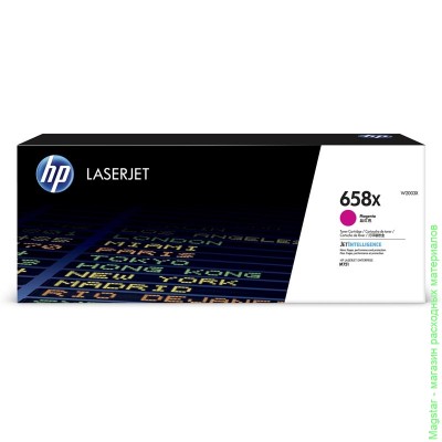 Картридж HP 658X / W2003X для Color LaserJet Enterprise M751dn / M751, пурпурный повышенной ёмкости, 28000 страниц