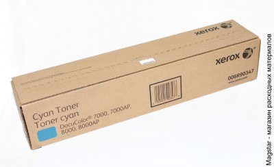 Тонер-картридж XEROX 006R90347 для DocuColor 7000 / DC 7000AP / DC 8000 / DC 8000AP, голубой