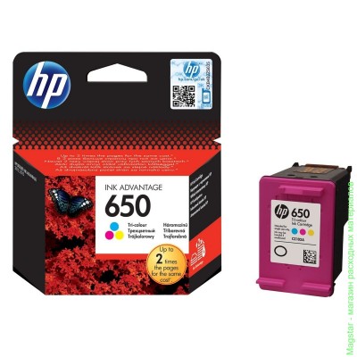 Картридж HP CZ102AE / № 650 для DeskJet Ink Advantage 2515 / Advantage 3515 e-All-in-One , цветной