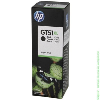 Чернила струйные HP X4E40AE / GT51XL для DeskJet GT5810 / GT5820 /  Ink Tank 315 / Ink Tank Wireless 415 , черный