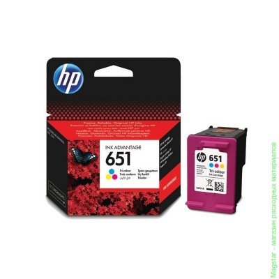 Картридж HP C2P11AE / № 651 для Deskjet Ink Advantage 5645 / Advantage 5575, цветной