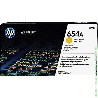 Картридж HP CF332A / 654A для Color LaserJet Enterprise M651n / M651dn / M651xh / M680dn / M680f / Flow M680z