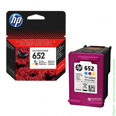 Картридж HP F6V24AE / № 652 для DeskJet Ink Advantage 1115 / iA2135 / iA3635 / iA3636 / iA3835 / iA3836 / iA4535 / iA4675 , цветной