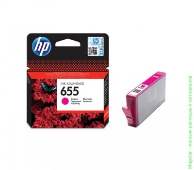 Картридж HP CZ111AE / № 655 для DeskJet Ink Advantage 3525 / iA4615 / iA4625 / iA5525 / iA6525 e-All-in-One , пурпурный