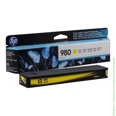 Картридж HP D8J09A / № 980 для Officejet Enterprise Color X585 / Color X555 , желтый