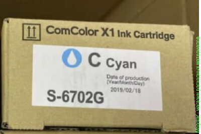 Картридж Riso Ink ComColor X1 / S-6702E / CC X1, 1000 мл, синий
