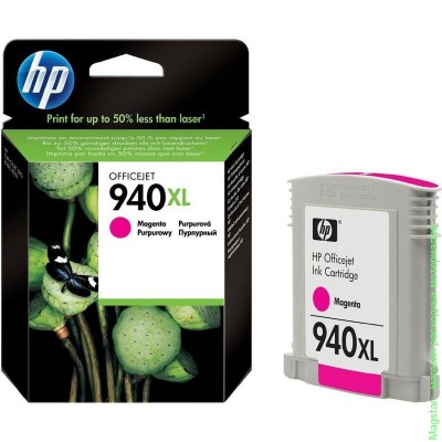 Картридж HP C4908AE / № 940XL для Officejet Pro 8000 / Pro 8500 , пурпурный