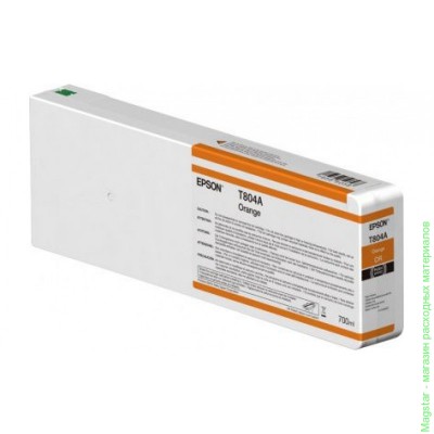 Картридж Epson C13T804A00 / T804A для SC-P6000 / SC-P7000 / SC-P8000 / SC-P9000 XXL UltraChrome HDX оранжевый повышенной емкости