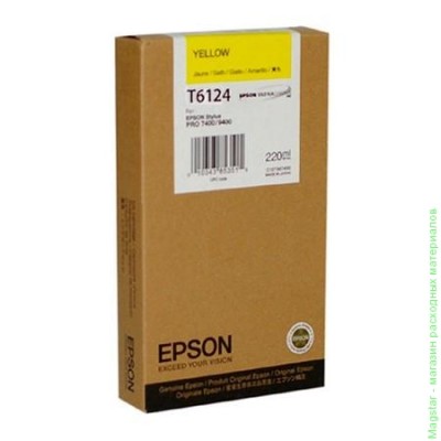 Картридж Epson C13T612400 / T6124 для Stylus Pro 7450 / Pro 9450 желтый