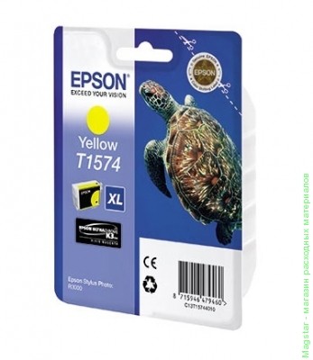 Картридж Epson C13T15744010 / T1574 для R3000 желтый