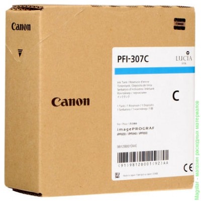 Картридж Canon PFI-307C / 9812B001 для iPF830 / iPF840 / iPF850