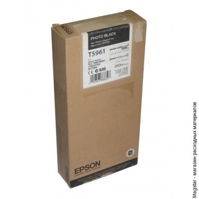 Картридж Epson T5961 / C13T596100 для Stylus Pro 7700/Pro 7890/Pro 7900/Pro 9700/Pro 9890/Pro 9900, черный фото