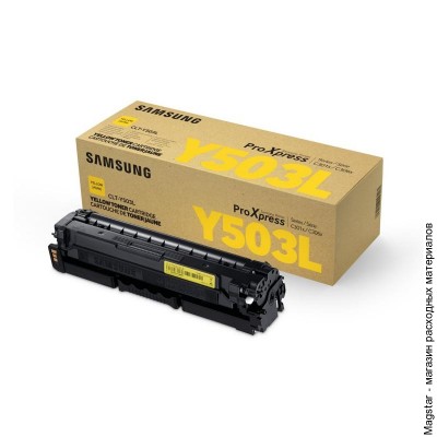 Картридж Samsung CLT-Y503L / SEE / SU493A для CLT-C3010 / CLT-3060, S-print by HP, желтый