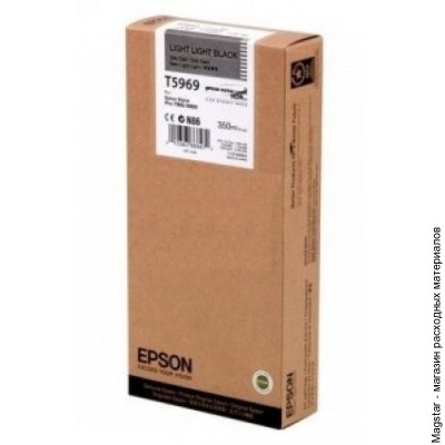 Картридж Epson T5969 / C13T596900 для Stylus Pro 7700/Pro 7890/Pro 7900/Pro 9700/Pro 9890/Pro 9900, светло-серый