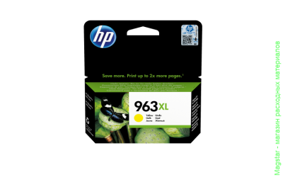 Картридж HP 963XL / 3JA29AE для OfficeJet Pro 901x/902x, желтый увеличенной ёмкости, 1600 страниц