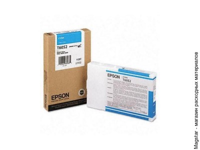 Картридж Epson T6052 / C13T605200 для Stylus Pro 4800/Pro 4880, голубой