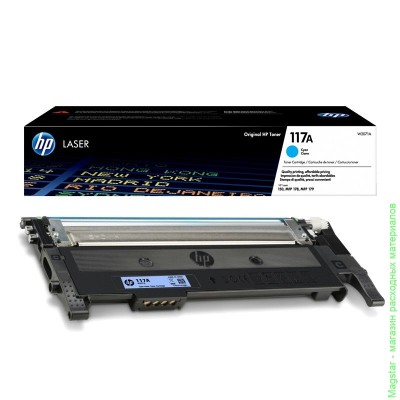 Картридж HP 117A / W2071A для Color Laser 150a / 150nw / 179fnw / 178nw, голубой, 700 страниц