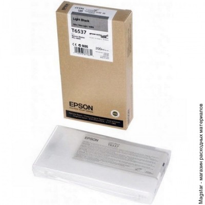 Картридж Epson T6537 / C13T653700 серый насыщенный для Stylus Pro 4900