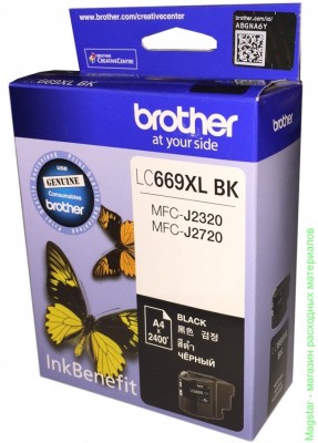 Картридж Brother LC669XLBK для MFC-J2320 / MFC-J2720