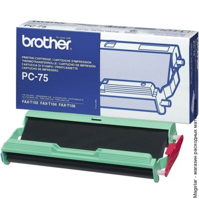 Термопленка Brother PC-75 для Fax-T104R/T102/T106R на 144 стр