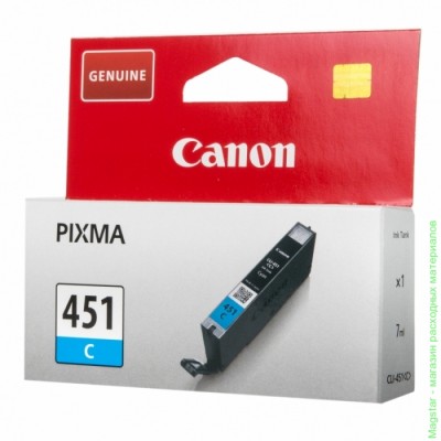 Картридж Canon CLI-451C / 6524B001 для PIXMA iP7240 / MG6340 / MG5440 / MG6440