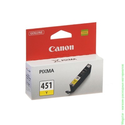 Картридж Canon CLI-451Y / 6526B001 для PIXMA iP7240 / MG6340 / MG5440 / MG6440