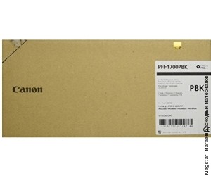 Картридж Canon 0775C001 / PFI-1700PBK для imagePROGRAF Pro-2000 / imagePROGRAF Pro-4000 / imagePROGRAF Pro-4000S / imagePROGRAF Pro-6000 / imagePROGRAF Pro-6000S