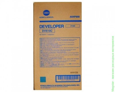 Девелопер Konica-Minolta DV-610C / A04P900 для bizhub Pro C5500/C5501/C6500/C6501 синий
